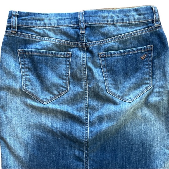 Y2K Look by WilliamRant Justin Timberlake & Trace Ayala Denim Jean Skirt Size 27 - Picture 4 of 11